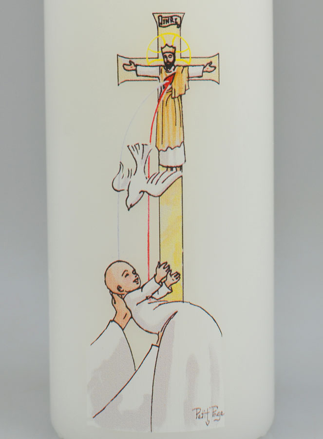 Bougie Cierge de Baptême - Baptisé dans l'Esprit Saint (pic 3)
