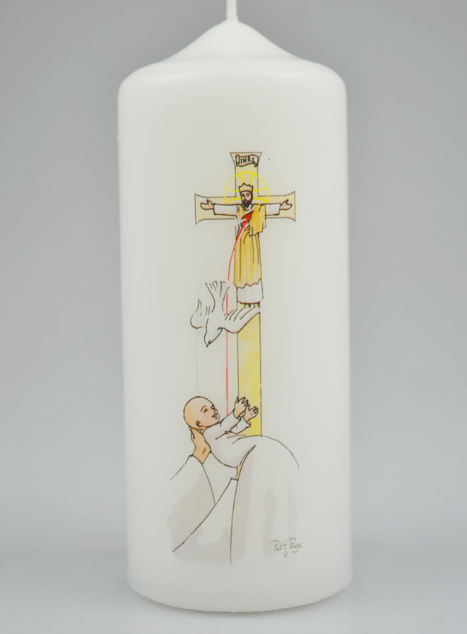 Cierge de Baptême - Baptême de l'Esprit Saint (pic 2)