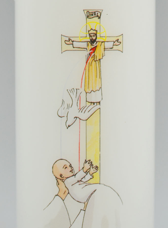 Cierge de Baptême - Baptême de l'Esprit Saint (pic 3)
