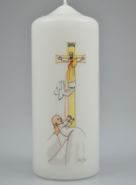 Cierge de Baptême - Colombe du Saint-Esprit (pic 1)