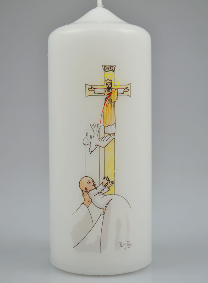 Cierge de Baptême - Colombe du Saint-Esprit (pic 2)