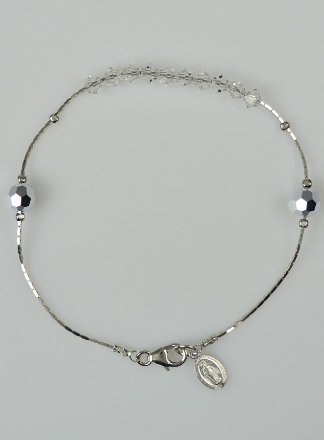 Bracelet Dizainier en Cristal & Argent (pic 2)