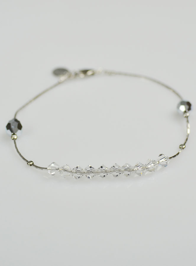 Bracelet Dizainier en Cristal & Argent (pic 3)