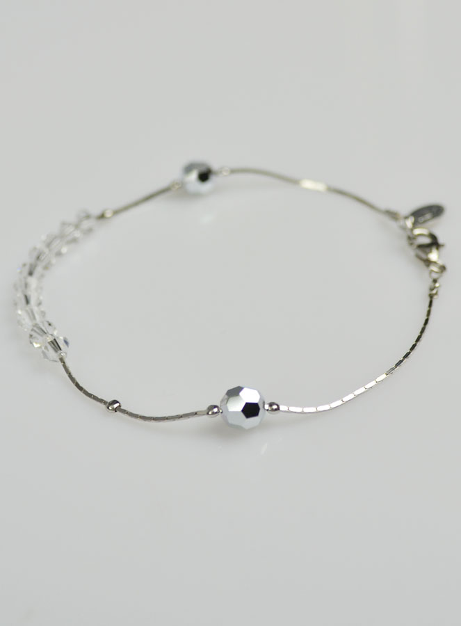 Bracelet Dizainier en Cristal & Argent (pic 4)