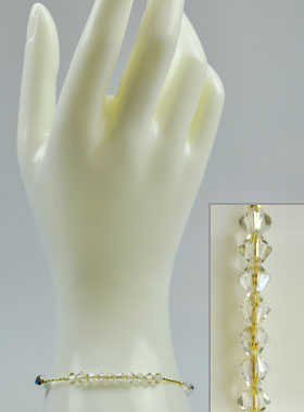 Bracelet Dizainier en Cristal & Or (pic 1)
