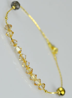 Dizainier en Cristal Ambre & Or (pic 1)