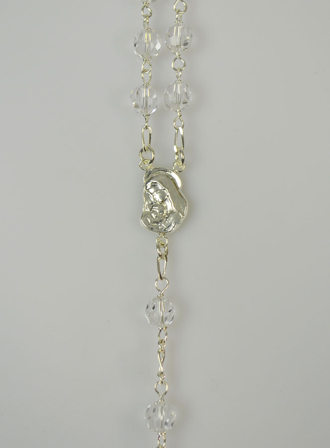 Chapelet en Argent 925/1000 & Perles de Cristal (pic 3)