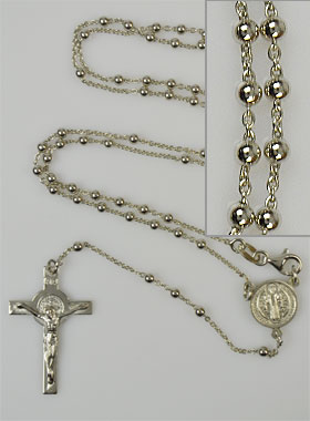 Chapelet en Argent 925/1000 de Saint Benoît (pic 1)
