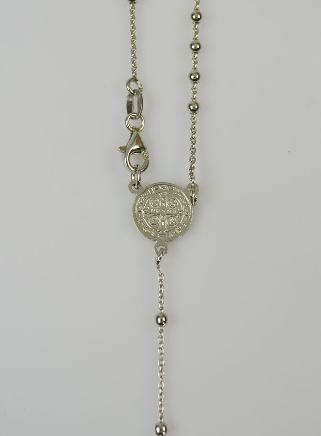 Chapelet en Argent 925/1000 de Saint Benoît (pic 3)