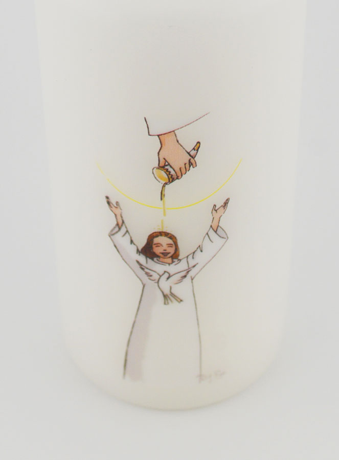 Cierge de Confirmation - Onction Fille Brune (pic 4)