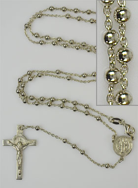 Chapelet de Saint Benoît en Argent Massif 925/1000 (pic 1)