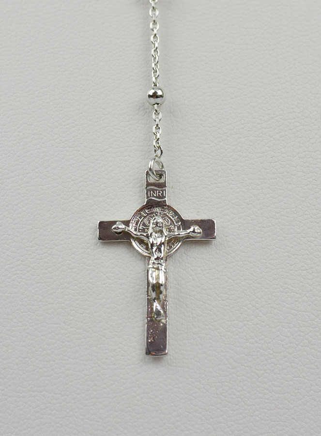 Chapelet de Saint Benoît en Argent Massif 925/1000 (pic 4)