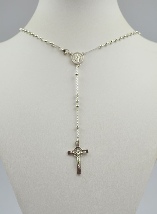Chapelet Collier de Saint Benoît en Argent 925/1000 (pic 2)