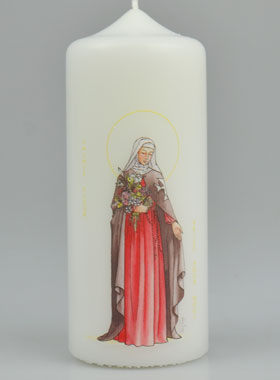 Bougie Cierge Sainte Fleur (pic 1)
