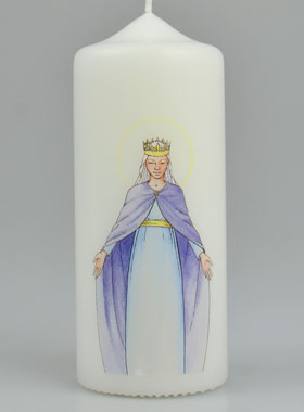 Bougie Cierge Sainte Marie Reine du Ciel (pic 1)