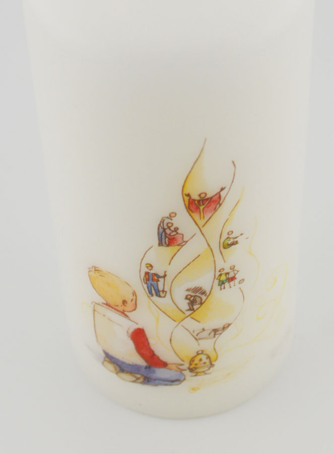 Bougie Cierge de Communion - Que ma Prière Monte Devant Toi (pic 4)