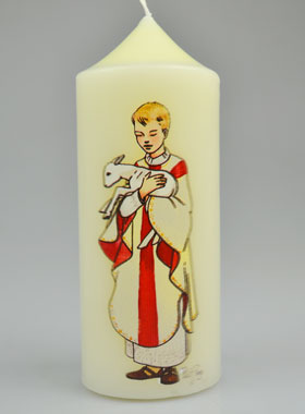 Cierge de Baptême - Prêtre Prophète et Roi (pic 1)