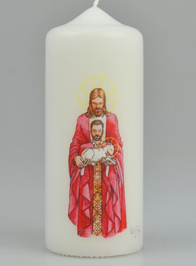 Bougie Cierge Religieux - l'Esprit Saint Nous Configure au Christ (pic 1)