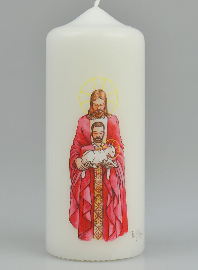 Bougie Cierge Religieux - l'Esprit Saint Nous Configure au Christ (pic 2)