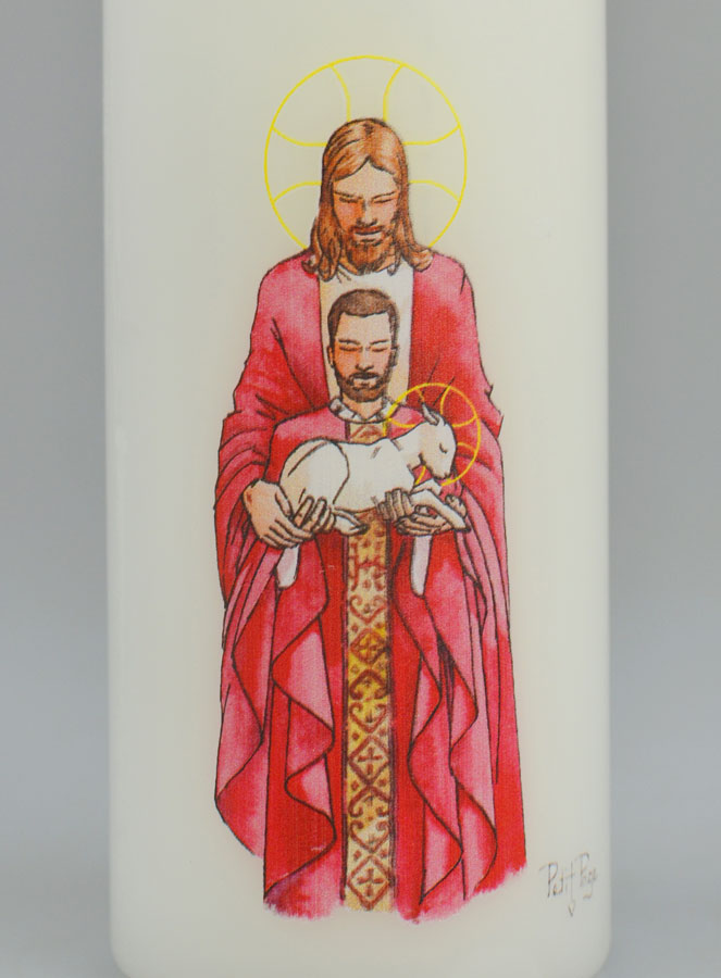 Bougie Cierge Religieux - l'Esprit Saint Nous Configure au Christ (pic 3)