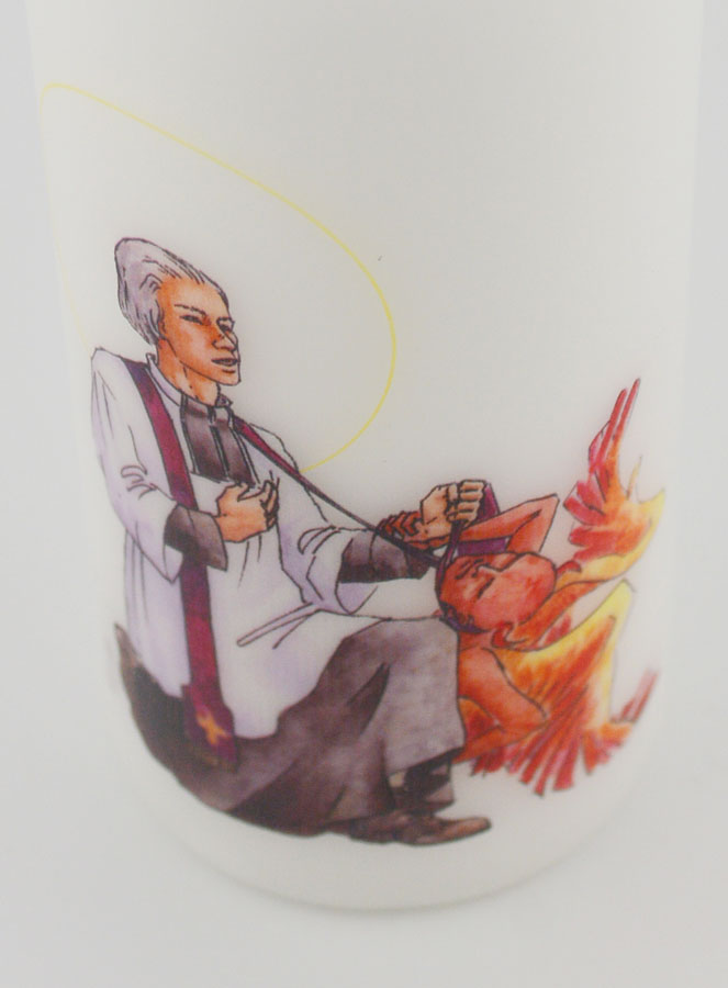 Bougie Cierge Saint Jean Marie Vianney Saint Curé d'Ars (pic 4)