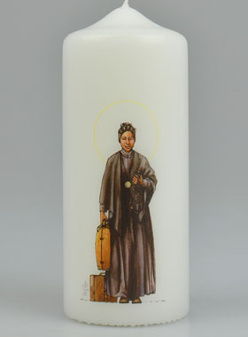 Bougie Cierge Religieux Sainte Bakhita (pic 1)