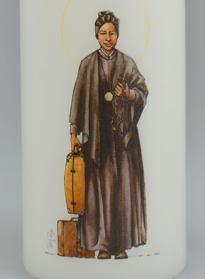Bougie Cierge Religieux Sainte Bakhita (pic 3)