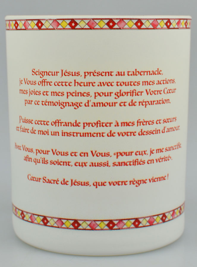 Bougie Parfumée Luxe Sacré Coeur de Jésus avec Prière (pic 3)