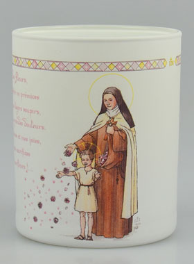 Bougie Parfumée Luxe Sainte Thérèse de Lisieux avec Prière (pic 1)