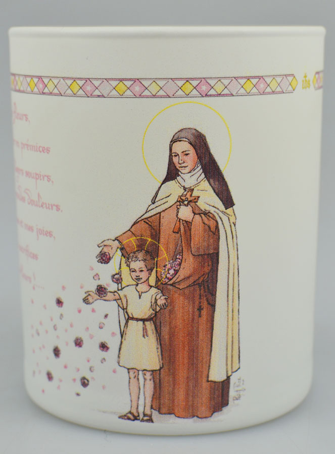 Bougie Parfumée Luxe Sainte Thérèse de Lisieux avec Prière (pic 2)