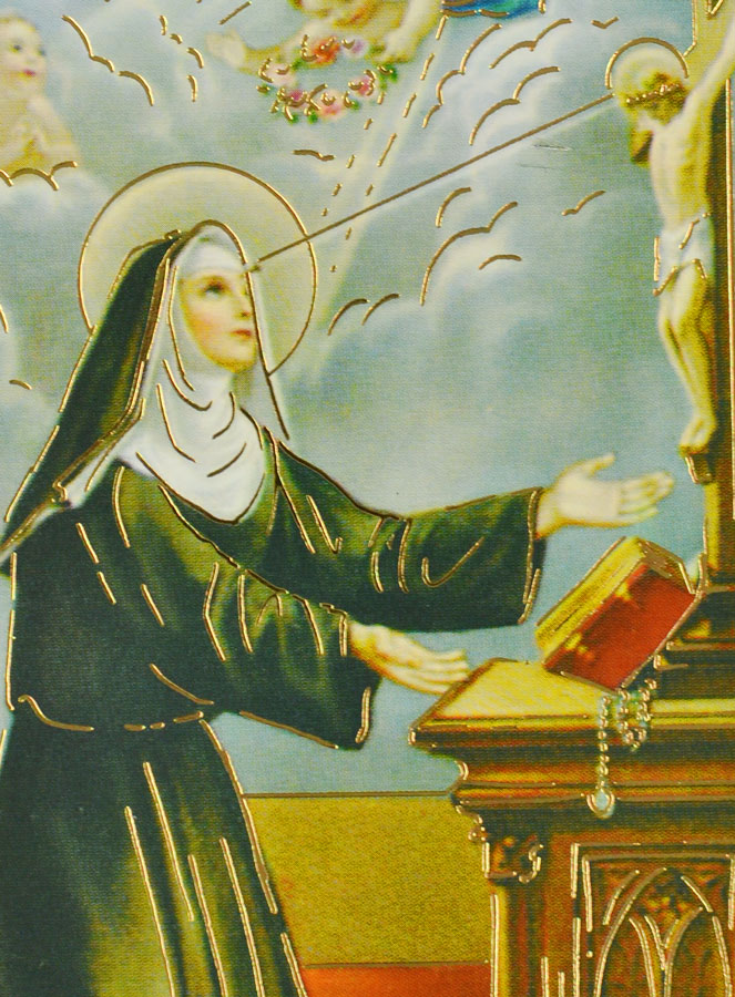 Icône Religieuse de Sainte Rita - 15 cm (pic 3)