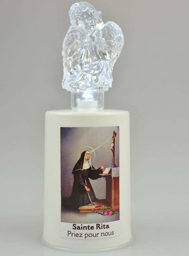 Bougie d'Église à Led Sainte Rita de Cascia - 60 jours (pic 2)