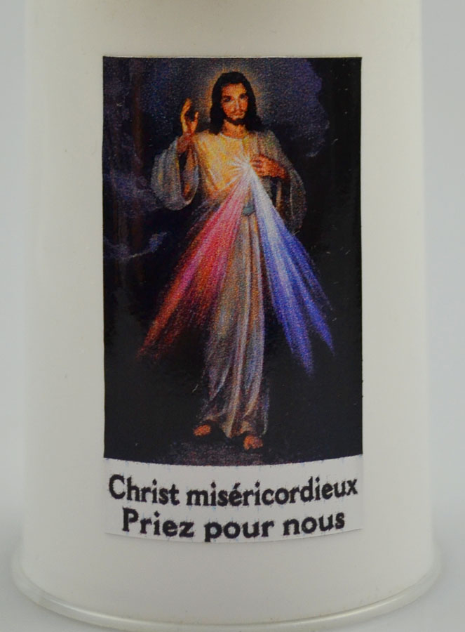 Bougie d'Église à Led Christ Miséricordieux - 60 jours (pic 3)