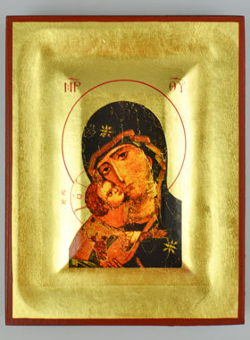 Icône Vierge Marie - Vierge de Vladimir - 14cm (pic 1)