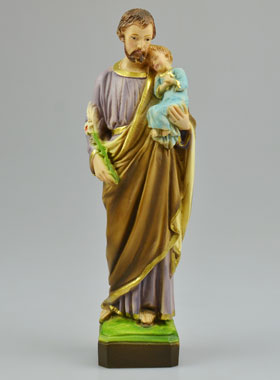 Statue de Saint Joseph en Résine Couleur - 20 cm (pic 1)