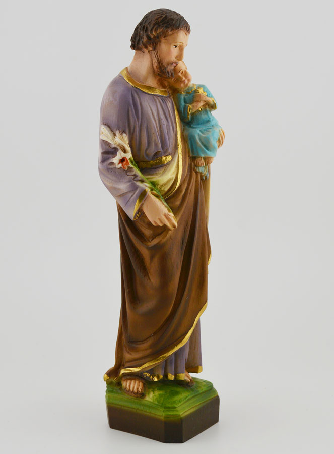 Statue De Saint Joseph En Résine - 8x3 Cm, Pour Décoration Maison, Porte-Bonheur Vente Immobilière
