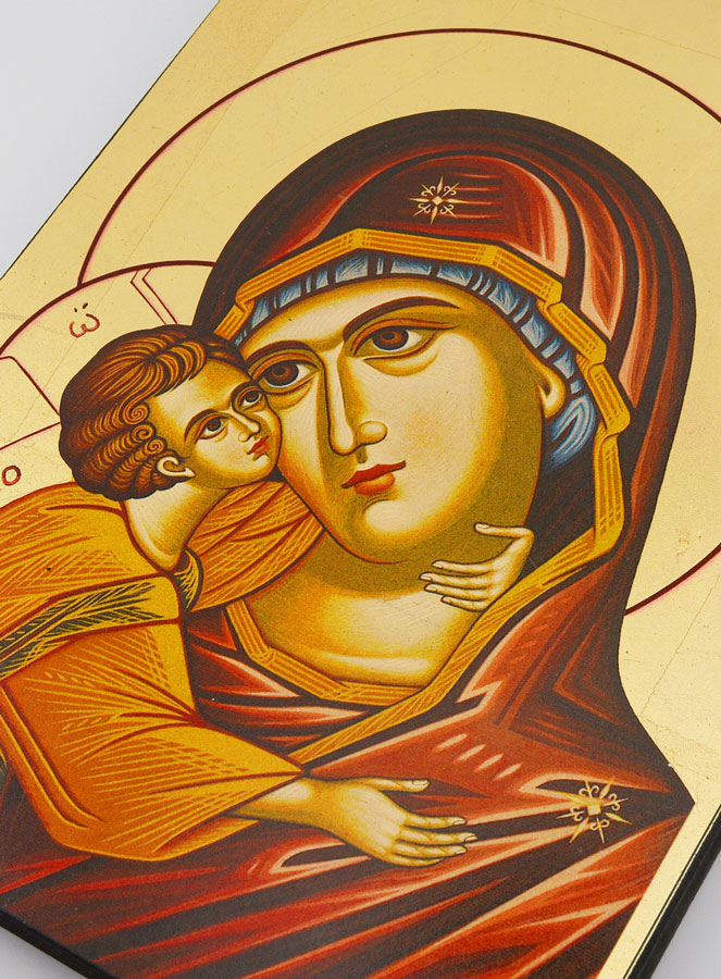 Icône Religieuse Vierge Marie - Vierge de Korsun 26cm (pic 2)