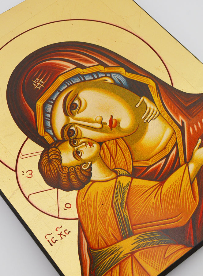 Icône Religieuse Vierge Marie - Vierge de Korsun 26cm (pic 3)