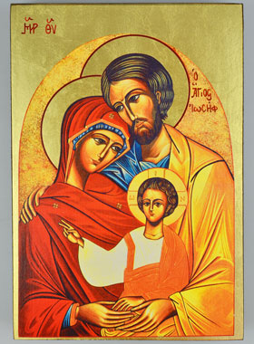 Icône Religieuse Sainte Famille - 19cm (pic 1)