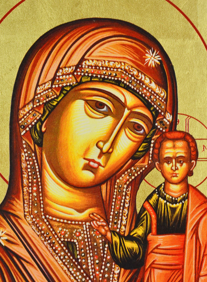 Icône Religieuse Notre-Dame de Kazan - 19cm (pic 3)