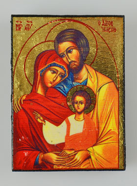 Icône Religieuse Sainte Famille - Mini Format (pic 1)