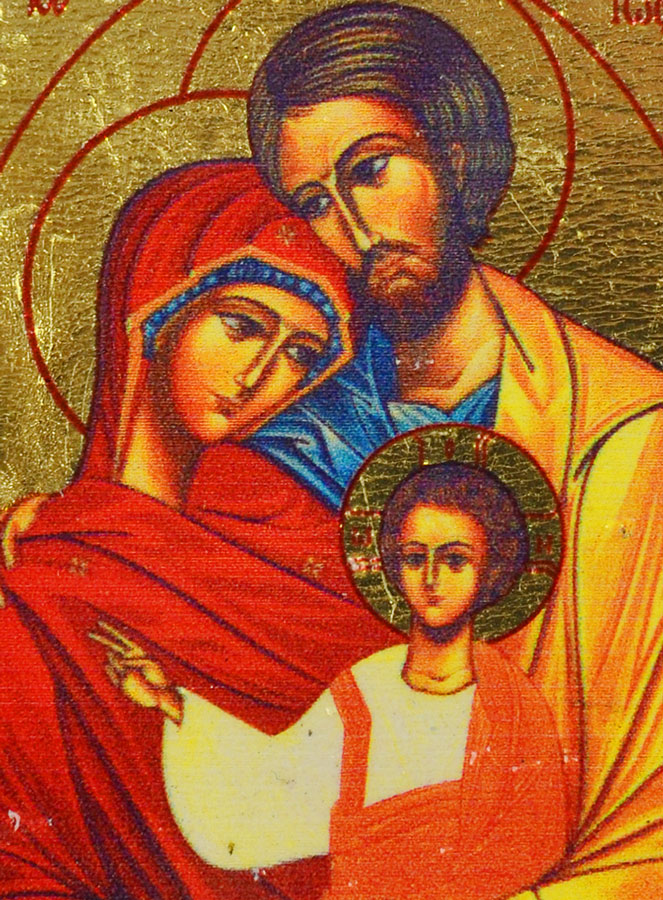 Icône Religieuse Sainte Famille - Mini Format (pic 3)