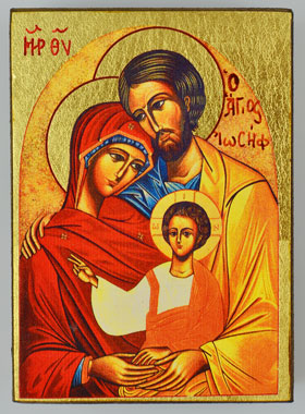 Icône Religieuse Sainte Famille - 9cm (pic 1)
