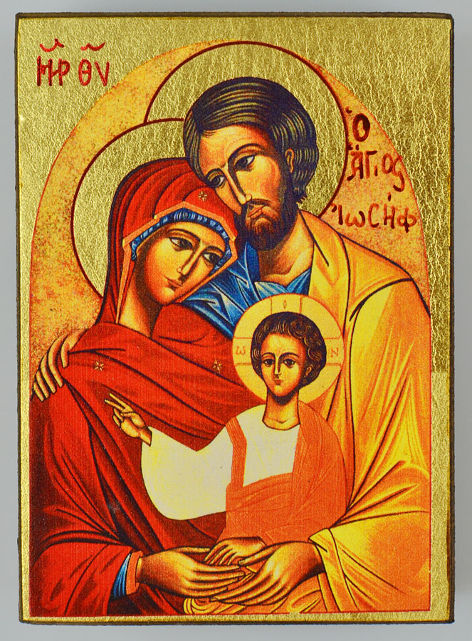 Icône Religieuse Sainte Famille - 9cm (pic 2)
