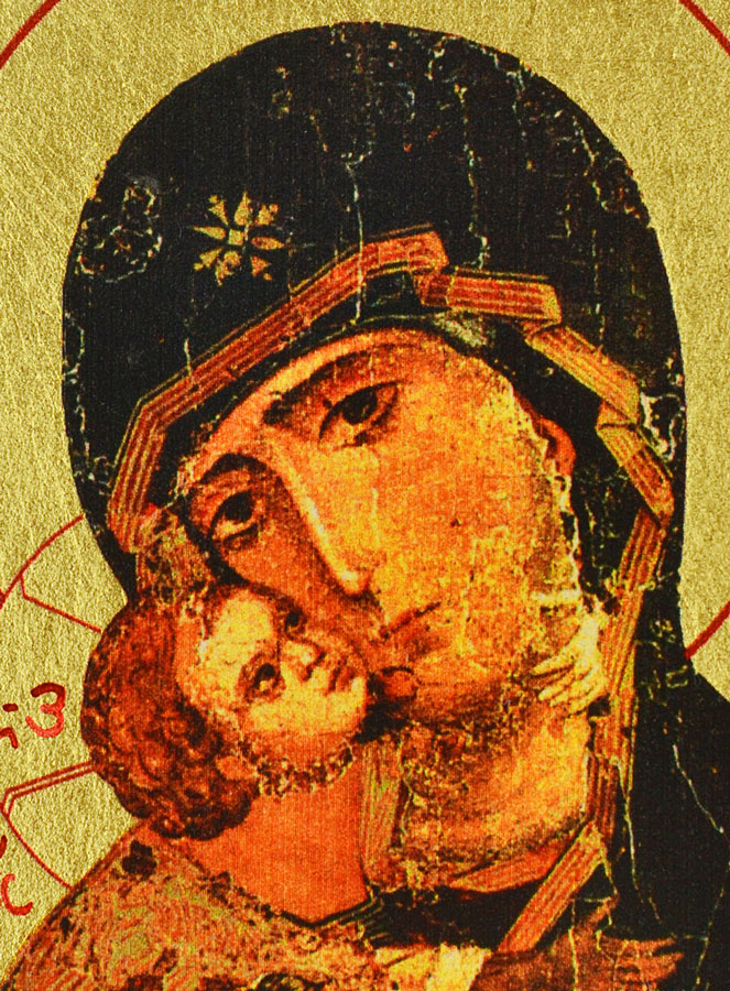 Icône Religieuse Vierge de Tendresse - 9cm (pic 3)