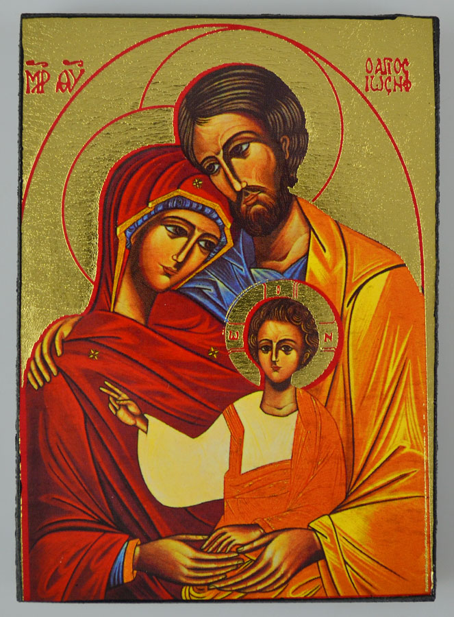 Icône Religieuse Petit Format - Sainte Famille - 9cm (pic 2)