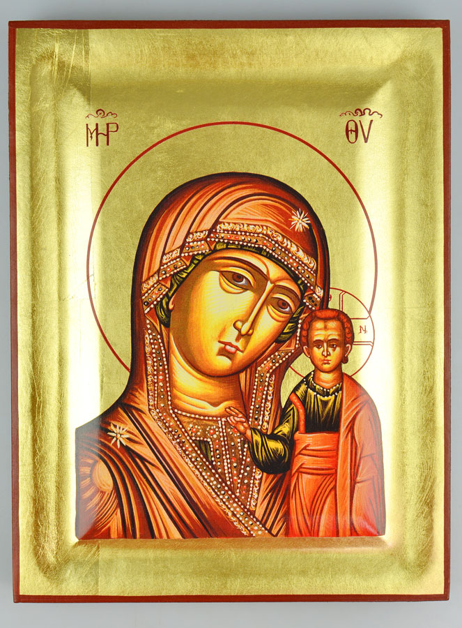 Icône Vierge Marie - Notre Dame de Kazan - 24cm (pic 2)