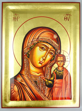 Grande Icône Notre Dame de Kazan - 40cm (pic 1)