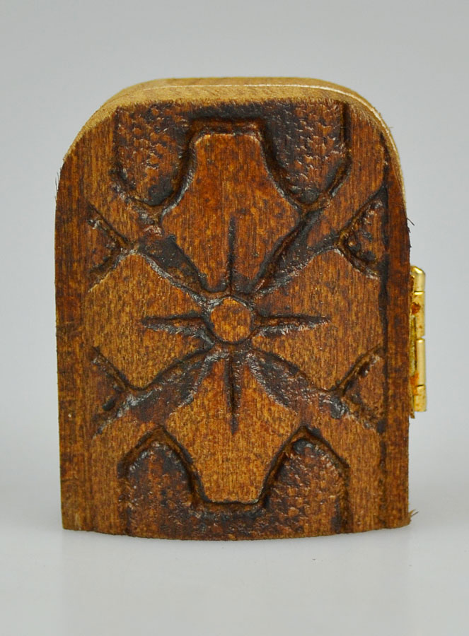 Icône Religieuse Diptyque Vierge de Tendresse & Christ Pantocrator - 5cm (pic 4)