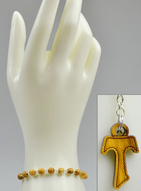 Bracelet Religieux Dizainier Croix de Tau (pic 1)